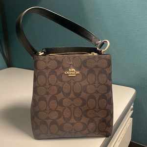 Coach smalltown bucket bag brown/black